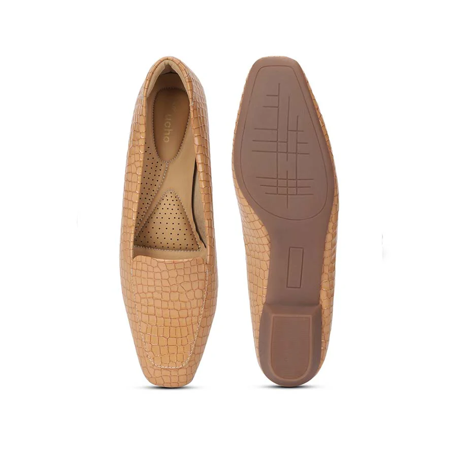 Bliss Casual Crocodile Printed Loafers for Women - Image 6